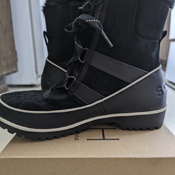 NWOT - Sorel Tivoli II Low Black waterproof snow boots Sz. 8 (fit like 7.5!) - Picture 5 of 14